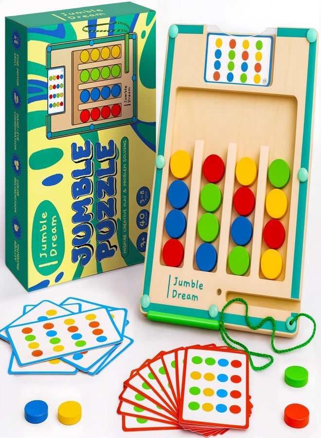 Jumble Dream Jumble Magnetic Maze Puzzle Toy Games - Montessori Sensory Toys for Kids 3+ Years Old, Educational Toys for Toddlers, Color Matching Maze to Develop Skills & Have Fun - 8" x 6" - Image 1